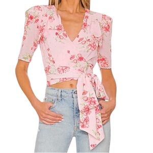 New NBD  Body Porsha Top in Garden Floral with crystal embellishments SZ XS